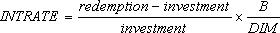 函数 INTRATE 的计算公式